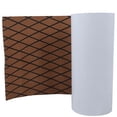 thumbnail image 2 of Almohadilla de agarre antideslizante con forma de rombo y adhesivo para la cubierta de la tabla de surf: rayas marrones y negras, 2 of 8