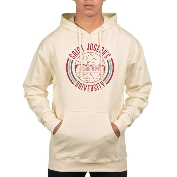 Men's Uscape Apparel Cream Saint Joseph's Hawks Standard Pullover Hoodie