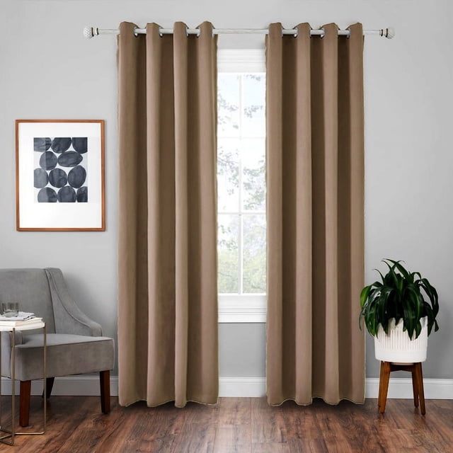 High Precision Black Curtain Blackout Cloth Insulation Curtain, Nordic Style Curtain, Solid Color Curtain-week