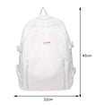 thumbnail image 2 of Mochila informal para estudiantes Mochilas escolares de estilo japonés con colgante de flores (Blanco) Ndcxsfigh Para Estrenar, 2 of 8