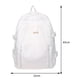 thumbnail image 3 of Mochila informal para estudiantes Mochilas escolares de estilo japonés con colgante de flores (Blanco) Sywqhk Para Estrenar, 3 of 8