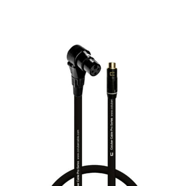 Coluber Cable Right Angle XLR Female - RCA Female 3-Pin Microphone Connector