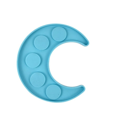 

Jpgif 5 Tray Silicone Holes Silicone Shape Glass Serving DIY Moon Resin Shot Home DIY