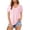 /c48Pink257, variant on WEIGFI Women'S Tee Casual Short Sleeve V-Neck Solid Color Loose Fit Curved Hem Everyday Basic Summer Daily Wear Leisure Beach Top,Black,L