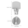 thumbnail image 6 of ELAYARD Lock Door Knob For Bedroom Door Knob Stainless Steel Lockable Bedroom Privacy 1Set, 6 of 7