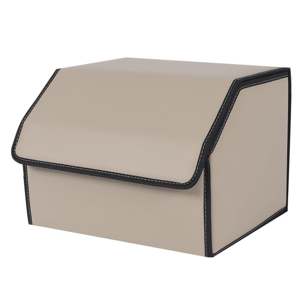 Estuche de almacenamiento automático plegable Cuero Desmontable Gran capacidad Montado en el vehículo Transporte