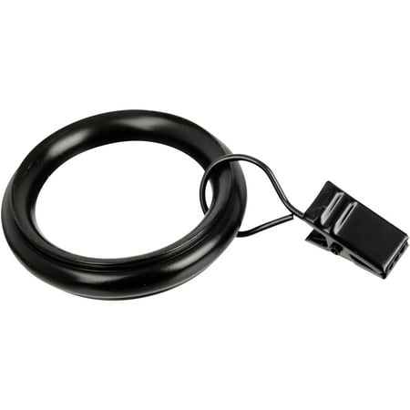 - Better Homes & Gardens Curtain Rings with Clips, Set of 7, 1