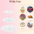 thumbnail image 5 of Unique Bargains 3-Layer Cupcake Stand Round Display Holder White, 5 of 6