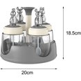 thumbnail image 3 of Organisateur de Carrousel à Épices pour Rangement de Cuisine, Blanc, 3 of 7