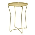 thumbnail image 1 of Three Hands Metal 16.5 in. Round End Table, 1 of 4