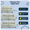 thumbnail image 4 of Serta Palisades 61" Track Arm Sofa Loveseat with Removable Covers Pebble Gray, 4 of 16