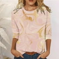 thumbnail image 1 of MKLEKYY Playeras Algodon Mujer Camiseta Informal Con Estampado Navideño Para Mujer, Blusa Holgada De Manga Larga Talla XXXL, 1 of 3