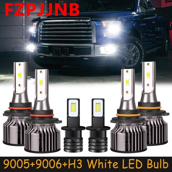 FZPJJNB for Lexus SC300 SC400 1994-2000 LED Headlight High Low Beam + Fog Light Bulb,9005+9006+H3,White,V25,C22