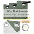 thumbnail image 6 of Sage Green Marble Blackout Curtains 90 Inches Length, Marble Crack Fluid Vintage Modern Art Window Treatment Thermal Insulated Drapes for Bedroom Living Room 2 Panels 104x90 Inches, 6 of 8