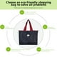 thumbnail image 5 of Bolsa de compras reutilizable, plegable, lavable, con cordón ajustable, de gran capacidad, resistente, tipo billetera para guardar las compras., 5 of 9