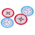 thumbnail image 3 of 4 piezas de resina muebles en miniatura reloj de pared redondo decoración de accesorios decoración juguete para regalo- Macarena Miniaturas de casa de muñecas, 3 of 8