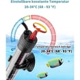 thumbnail image 2 of Adjustable Aquarium Heater 30L 25W Aquarium Heater with Thermostat 20-34°C for Fish Tanks and Aquarium, 2 of 5