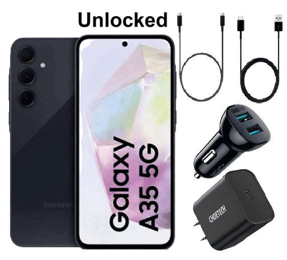 Samsung Galaxy A35 5G Smartphone, 128GB Storage, Unlocked, Navy