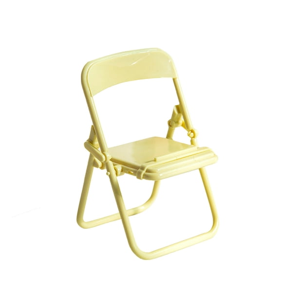 Silla pequeña Soporte para teléfono móvil Escritorio creativo Ver televisión en vivo