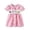 b-830Pink390, variant on MEZZALL Toddler Girls Short Sleeve Plaid Cartoon Embroider Dress Casual Dresses Adorable Sundress