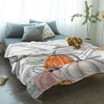 thumbnail image 6 of Fall Blanket for Couch/Bed Thanksgiving Pumpkins Throw Blanket Soft Cozy Flannel Throws All Seanson Blanket for Boys/Grils Kids 39"x49", 6 of 6