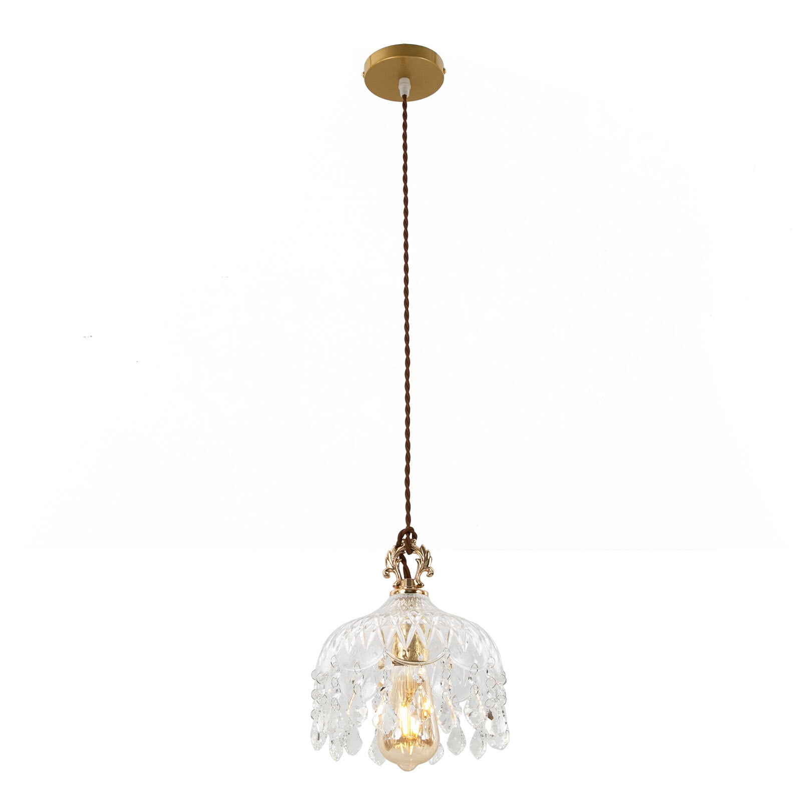 Gold Pendant Light Hanging Ceiling Light Fixture Kitchen Island Lamp Chandelier