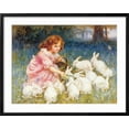 thumbnail image 2 of Art.com Feeding the Rabbits Giclee Print by Frederick Morgan, Black Frame Wall Art, 29" x 23", 2 of 5