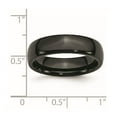 thumbnail image 2 of Black Ceramic 6mm Polished Band Ring Size 7.5 Ring for Women and Men, 2 of 2