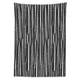 thumbnail image 3 of Ambesonne Tropical Tablecloth Rectangular Table Cover, Black White Tree Minimal, 60"x90", White and Black, 3 of 4