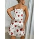 thumbnail image 2 of Camisones de seda satinada de imitación para mujer, ropa de dormir con estampado, vestido de noche con tirantes, lencería Sexy, ropa de casa, bata para el hogar, 2 of 5