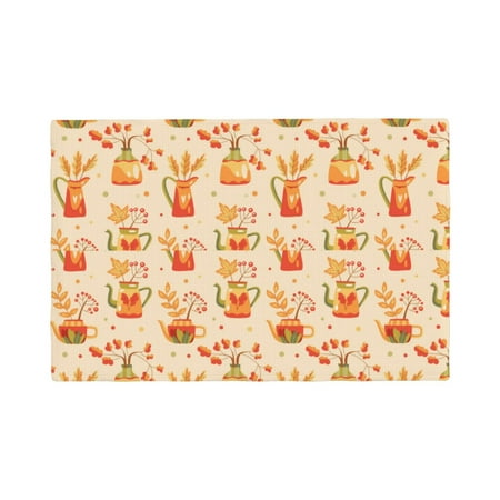 

Placemats Set of 4 Fall Leaves Heat Resistant Non - Slip Place mats Waterproof table mat for Kitchen Dining-6片装
