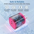 thumbnail image 2 of Type C Charger Fast Charging, 2.1A Dual Port Wall Charger Block with 2Pack USB C Charging Cable 10FT, UCB C Block Type C Block Brick Cube Power Base Charger Adapter Plug Compatible for Android,Pink, 2 of 8