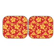 thumbnail image 7 of Haiem Red Vintage Flowers Car Windshield Sun Shade (2 Pieces) Foldable Windshield Sun Shade Car Accessories for Truck SUV Pickup-Large, 7 of 7