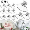 thumbnail image 1 of High Quality Vacuum Suckers Kitchen PVC Pads Strong Suction Cup Holder 12PCS Bathroom Car Racks Clear Screw Hooks, 1 of 8