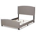 thumbnail image 3 of Baxton Studio Morgan Queen Size Grey Upholstered Panel Bed, 3 of 10