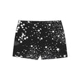 thumbnail image 3 of TiaoBug Kids Girls' Athletic Shorts Bottoms V Waistband Gymnastic Dance Yoga Workout Short Pants Starry Black 8, 3 of 5