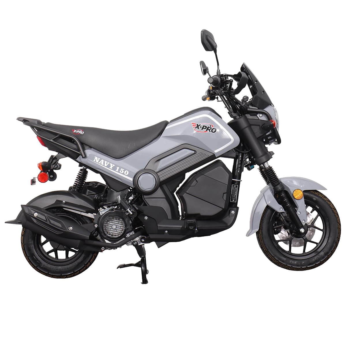 X‑Pro Navy 150cc Automatic Motorcycle – CVT Scooter with Electric & Kick Start, LED Lights, Aluminum Wheels, 149.6cc Air‑Cooled Engine