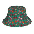 thumbnail image 1 of Balery red and green bow tie Sombreros para el sol para hombre y mujer, sombrero de pescador con UPF 50+, 1 of 6