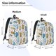 thumbnail image 2 of Easygdp Cartoon Poodle Dog Mochila de Lona Resistente para Laptop, Compatible con Laptops de 15 a 17 pulgadas, Ideal para Escuela, Trabajo y Viajes-Medium, 2 of 5