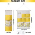 DRWSSR 2 pcs Fashion Collection Yellow Wall Hanging Storage with 10