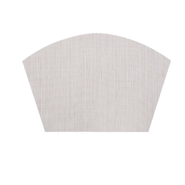 kurtrusly PVC Tableware Mat Irregular Shape Placemat Home Non- for slip Heat Insulation Table Place Mat,Orange beige