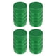 thumbnail image 1 of Tapas de vástago de válvula de neumático universal, tapas de vástago de válvula para coche, SUV, bicicleta, camiones, motocicletas, 17 mm, aleación de aluminio, verde, 4 piezas, 1 of 1