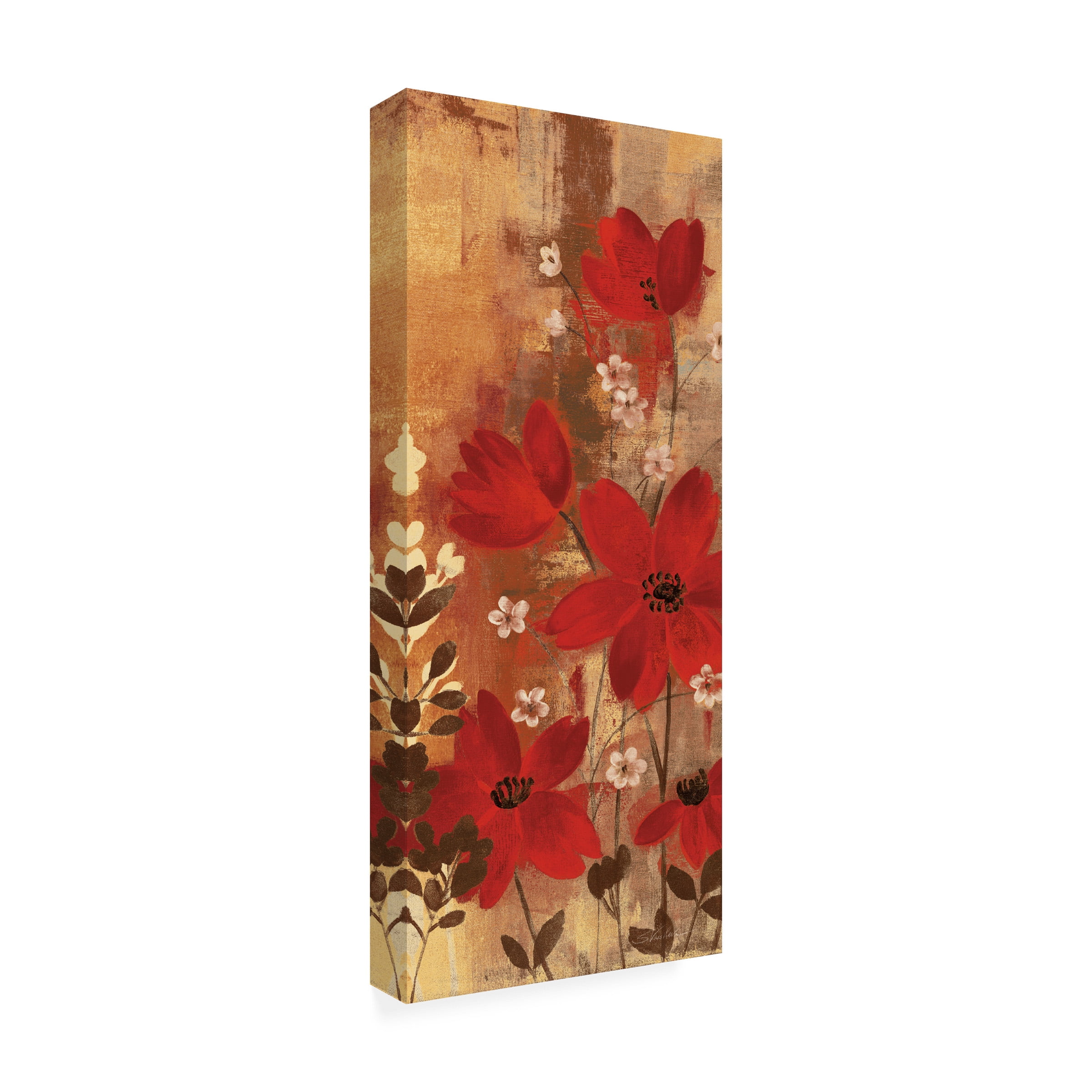 Trademark Fine Art 'Floral Symphony Red I' Canvas Art by Silvia Vassileva