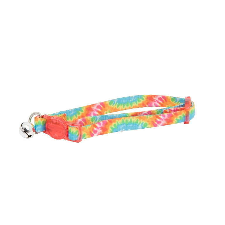 Vibrant Life 2-Pack Cat Collar, Multi Tie Dye and Yellow
