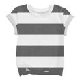 thumbnail image 4 of Ruyang Kids Girls Striped T Shirts Round Neck Loose Fit Short Sleeve Summer Casual Lightweight Outdoor Athletic Tee Tops, 4 of 7