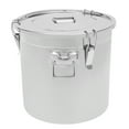 thumbnail image 4 of TOOL1SHOoo Stainless Steel Airtight Canister for Kitchen, Dry/Wet Food Rice Cereal Grain Canisters Container-Keep Flour, Sugar, Coffee, and Tea Fresh w/Handles+Lid (33L), 4 of 7