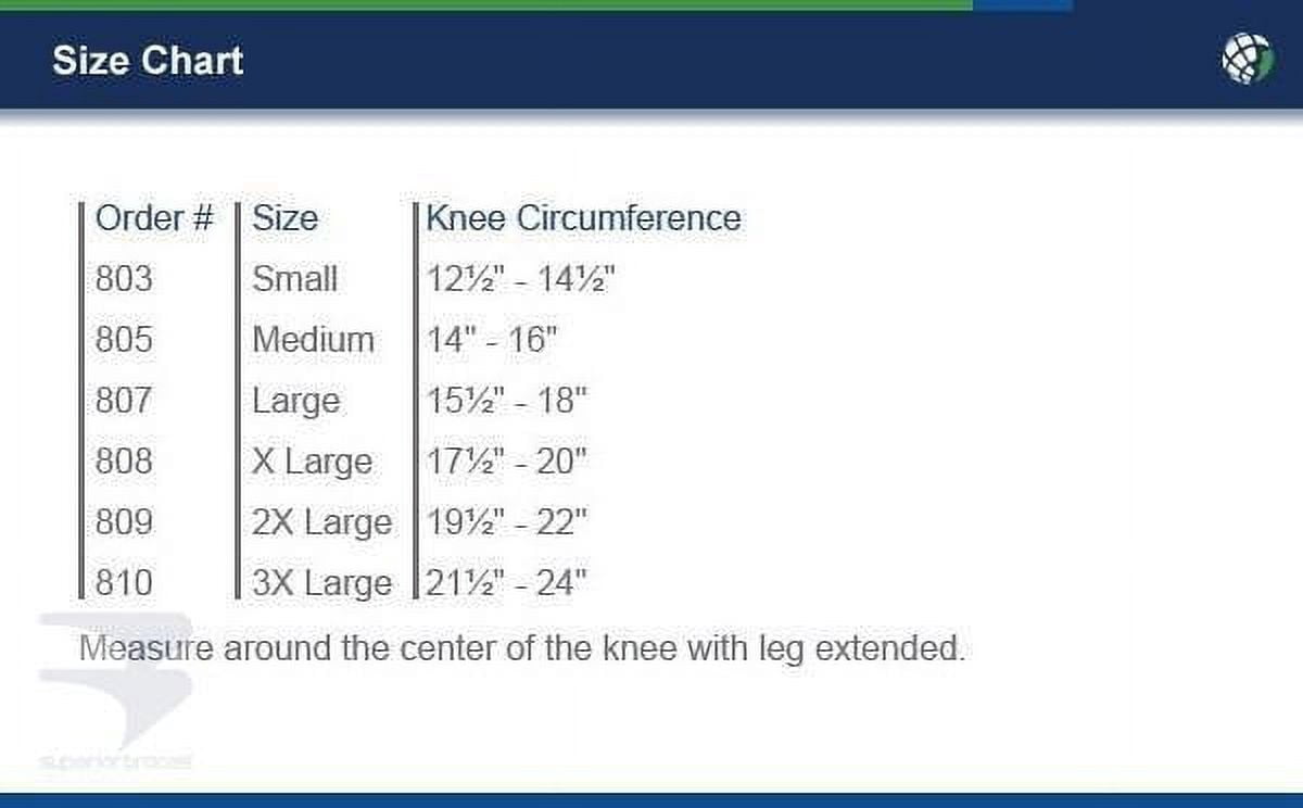 Advanced Orthopaedics 805 Deluxe Airprene Knee Brace - Medium