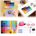 thumbnail image 1 of Gytml 120 Color Fuse Beads Kit For Crafts, Multifunctional Diy Craft Set With Mini Iron, Melting Beads Set Including Pegboards, Ironing Paper, Tweezers, Ideal Gift For Craft Lovers Black-19X13CM, 1 of 4