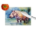 thumbnail image 4 of Hippopotamus Glass Cutting Board Large 12 in x 15 in, 4 of 5