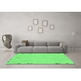 thumbnail image 3 of Ahgly Company Indoor Round Abstract Emerald Green Modern Area Rugs, 4' Round, 3 of 4